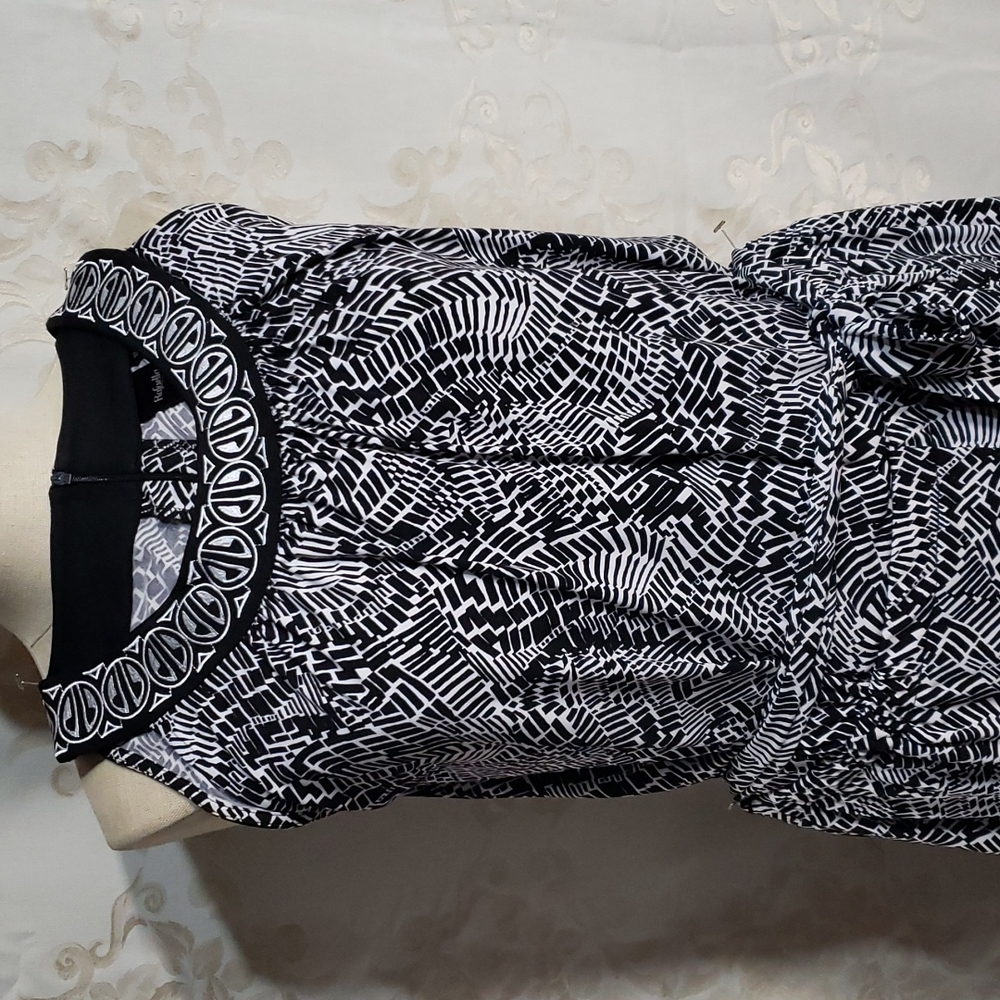 Rafaella One Piece Black/White Jumpsuit (2X)